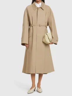 Trench impermeabile in cotone