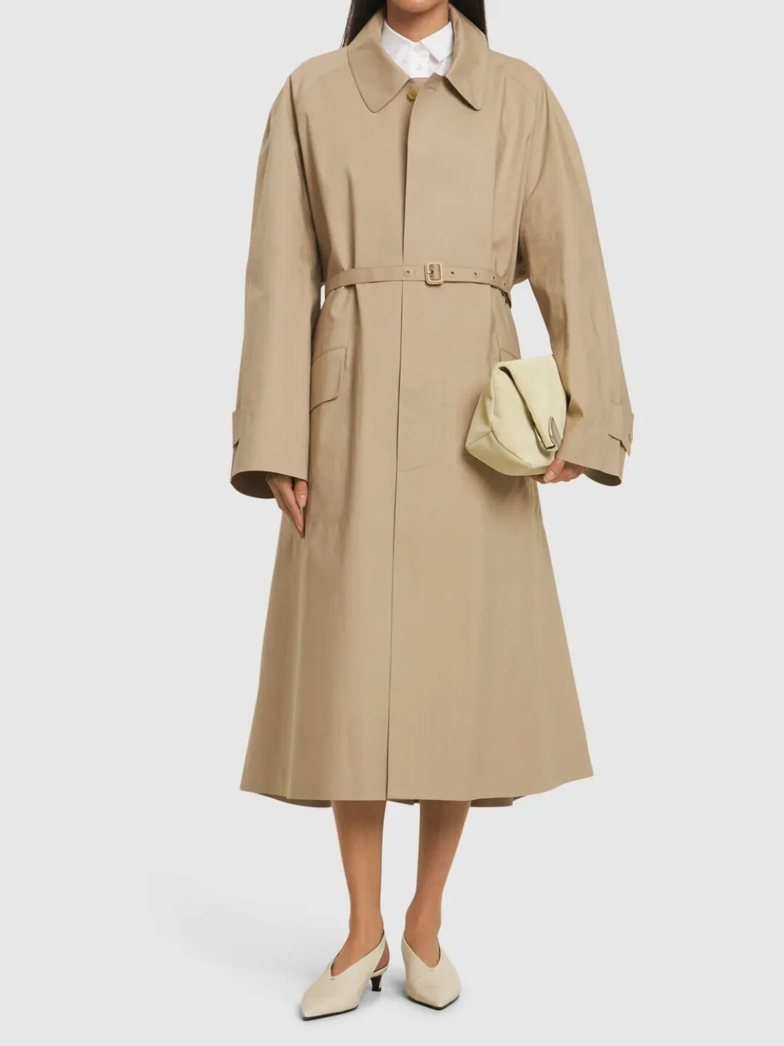 Trench impermeabile in cotone