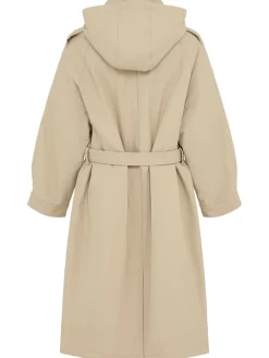 Trench in gabardina
