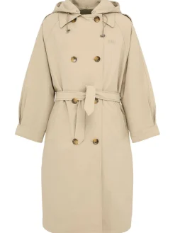 Trench in gabardina