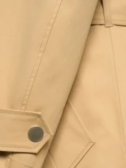 Trench in tela di cotone con cintura