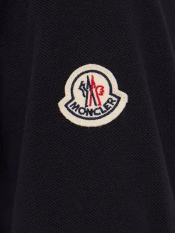 Tricolor-Trimmed cotton polo shirt