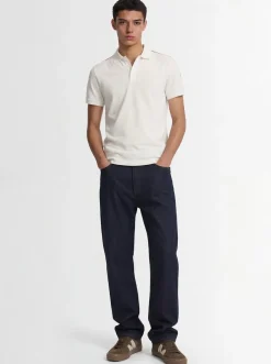 Tricolor-Trimmed cotton polo shirt