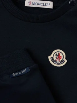 Tricolour cotton tracksuit set