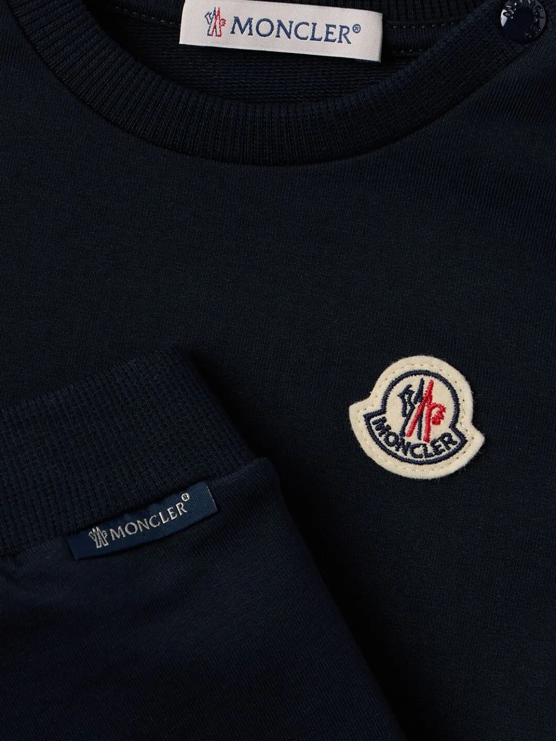 Tricolour cotton tracksuit set