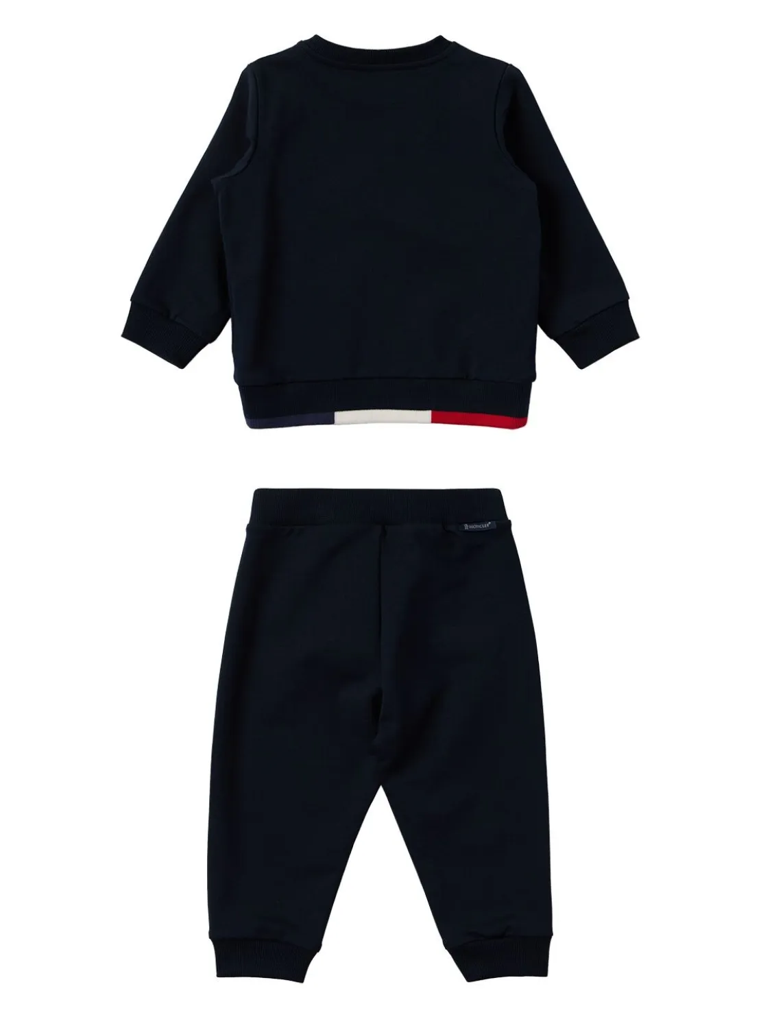 Tricolour cotton tracksuit set