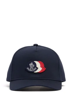 Tricolour logo cotton baseball cap