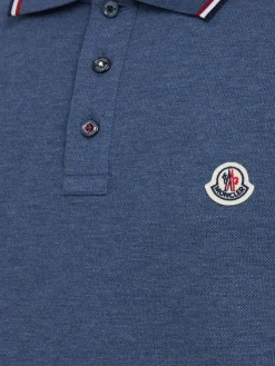 Tricolour-Trimmed cotton polo shirt