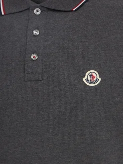 Tricolour-Trimmed cotton polo shirt