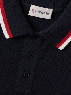 Tricolour-Trimmed cotton polo shirt