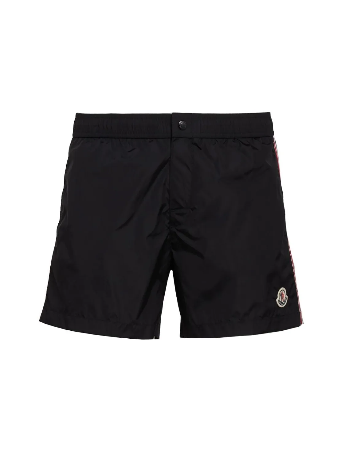 Tricolour-Trimmed nylon swim shorts