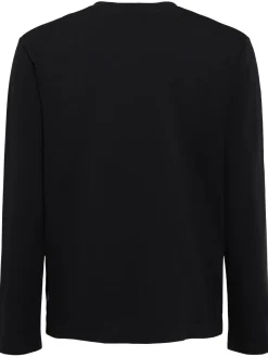 T-shirt a maniche lunghe in jersey di cotone
