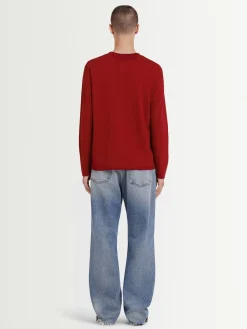 T-shirt a maniche lunghe in jersey di cotone