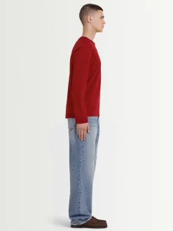 T-shirt a maniche lunghe in jersey di cotone