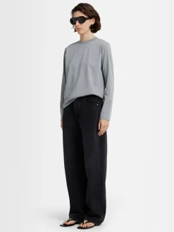 T-shirt a maniche lunghe Marlene in jersey