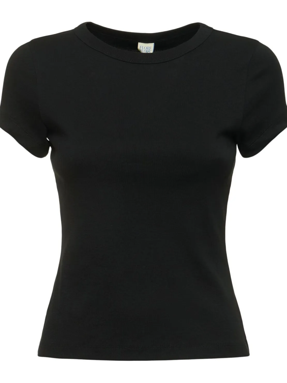 T-shirt Car Baby Tee in cotone organico a costine