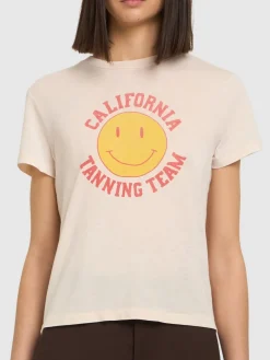 T-shirt Classic Tanning in jersey con stampa