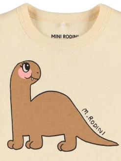 T-shirt Dinosaur in cotone biologico stampato