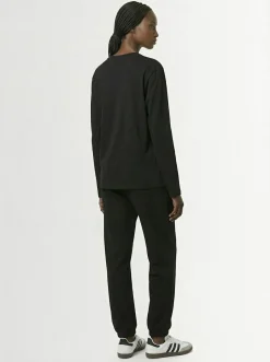 T-shirt in cotone a maniche lunghe
