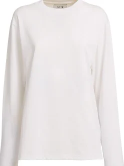 T-shirt in cotone a maniche lunghe