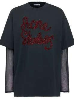 T-shirt in cotone Edra a strati