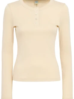 T-shirt in cotone Jess a maniche lunghe