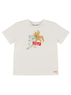 T-shirt in jersey di cotone con stampa