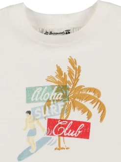 T-shirt in jersey di cotone con stampa