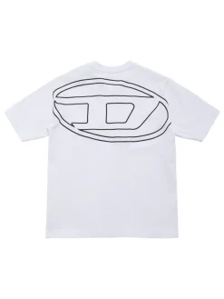T-shirt in jersey di cotone con ricamo