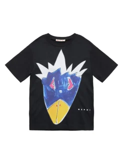 T-shirt in jersey di cotone stampato