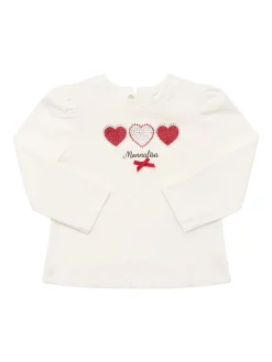 T-shirt in jersey di cotone stampato