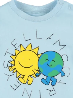 T-shirt in jersey di cotone stampato