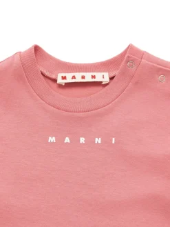 T-shirt in jersey di cotone stampato