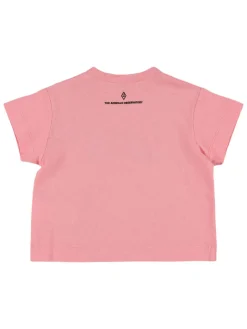 T-shirt in jersey di cotone stampato