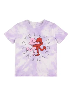 T-shirt in jersey di cotone stampato