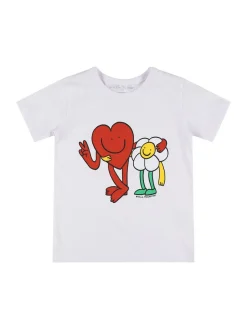 T-shirt in jersey di cotone stampato