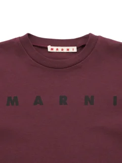 T-shirt in jersey di cotone stampato