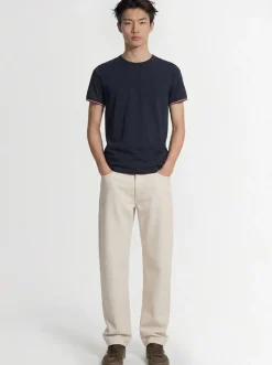 T-shirt in jersey di cotone stretch