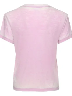 T-shirt in jersey di misto cotone con stampa