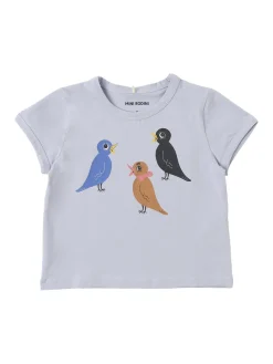 T-shirt in jersey di misto cotone con stampa