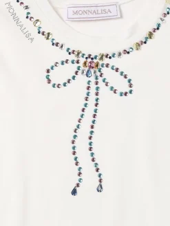 T-shirt in jersey di misto cotone con stampa
