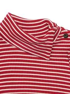 T-shirt in jersey di misto viscosa a righe
