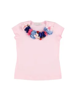 T-shirt in jersey stampata