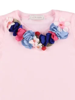 T-shirt in jersey stampata