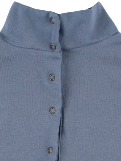 T-shirt in misto cotone a maniche lunghe