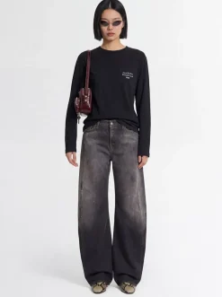 T-shirt maniche lunghe Edden in misto cotone