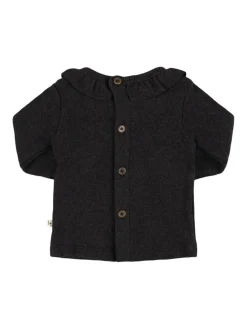 T-shirt maniche lunghe in jersey di misto cotone