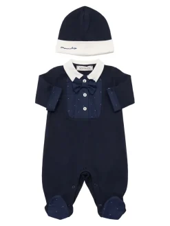 Tutina e cuffietta in cotone interlock