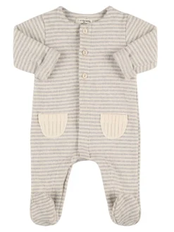 Tutina in misto cotone a righe