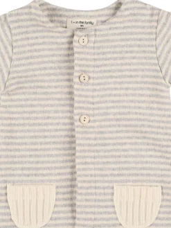 Tutina in misto cotone a righe